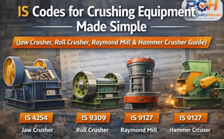 IS Codes for Crushing Equipment Made Simple (Jaw Crusher, Roll Crusher, Raymond Mill & Hammer Crusher Guide)