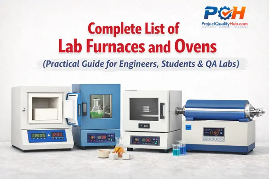 Complete List of Lab Furnaces and Ovens (Practical Guide for Engineers, Students & QA Labs)