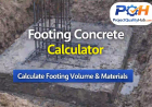Footing Concrete Calculator – Calculate Footing Volume & Materials Easily