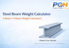 Steel Beam Weight Calculator (ISMB / I Beam)