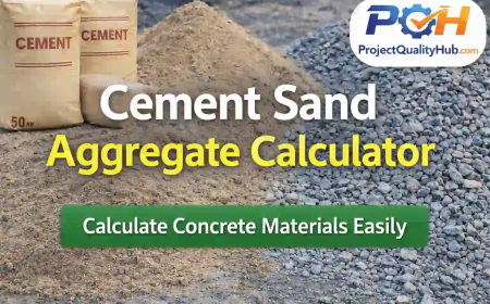 Cement Sand Aggregate Calculator – Concrete Material Calculator (M20, M25)