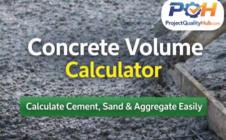 Concrete Volume Calculator – Calculate Cement, Sand & Aggregate Easily