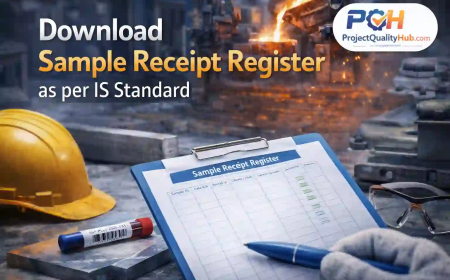 Download Sample Receipt Register as per IS Standard (Free + Audit Ready)