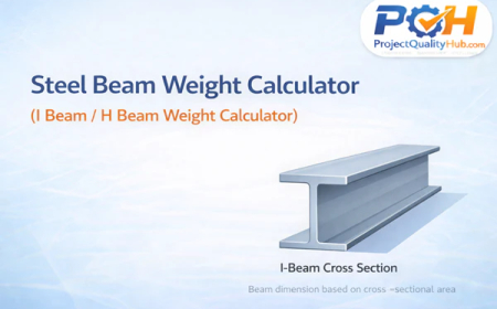 Steel Beam Weight Calculator (ISMB / I Beam)