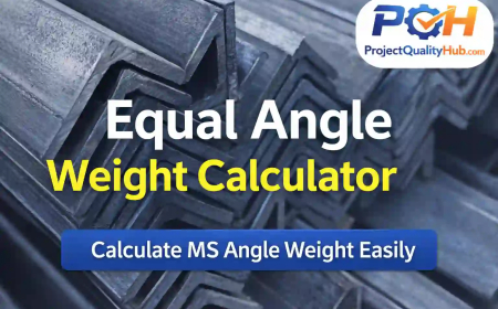 Equal Angle Weight Calculator – Calculate MS Angle Weight Easily