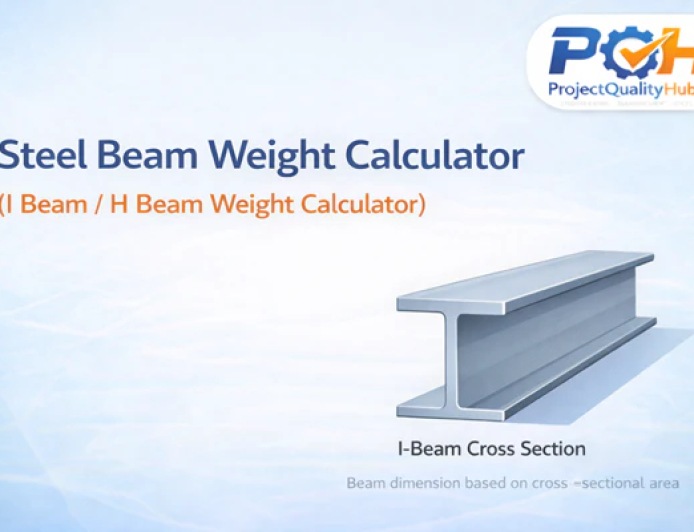 Steel Beam Weight Calculator (ISMB / I Beam)
