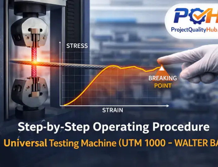 Step-by-Step Operating Procedure of Universal Testing Machine (UTM)