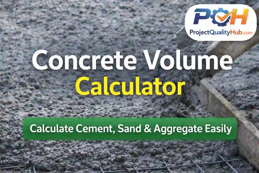 Concrete Volume Calculator – Calculate Cement, Sand & Aggregate Easily