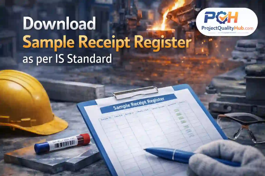 Download Sample Receipt Register as per IS Standard (Free + Audit Ready)