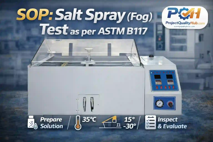 SOP for Salt Spray (Fog) Test as per ASTM B117 – Practical Guide Engineers Actually Use