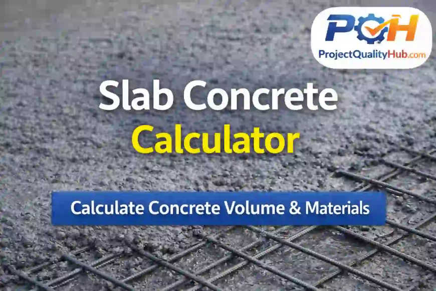 Slab Concrete Calculator – Calculate Concrete Volume & Materials Easily