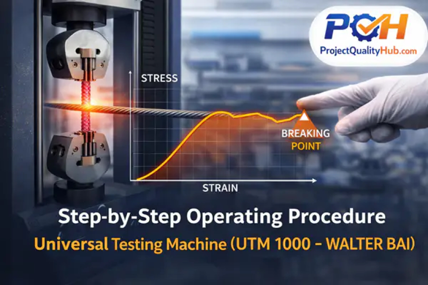 Step-by-Step Operating Procedure of Universal Testing Machine (UTM)