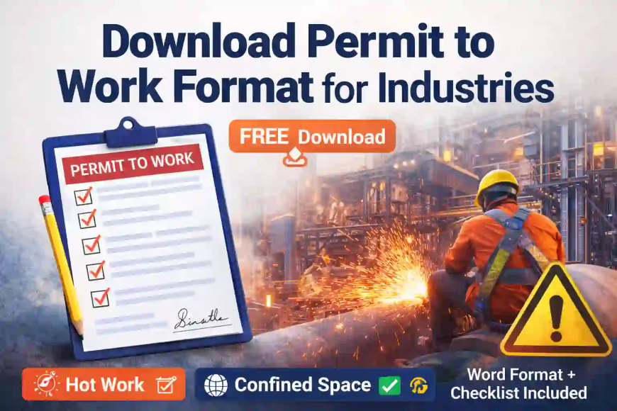 Download Industrial Permit to Work Format (Free)