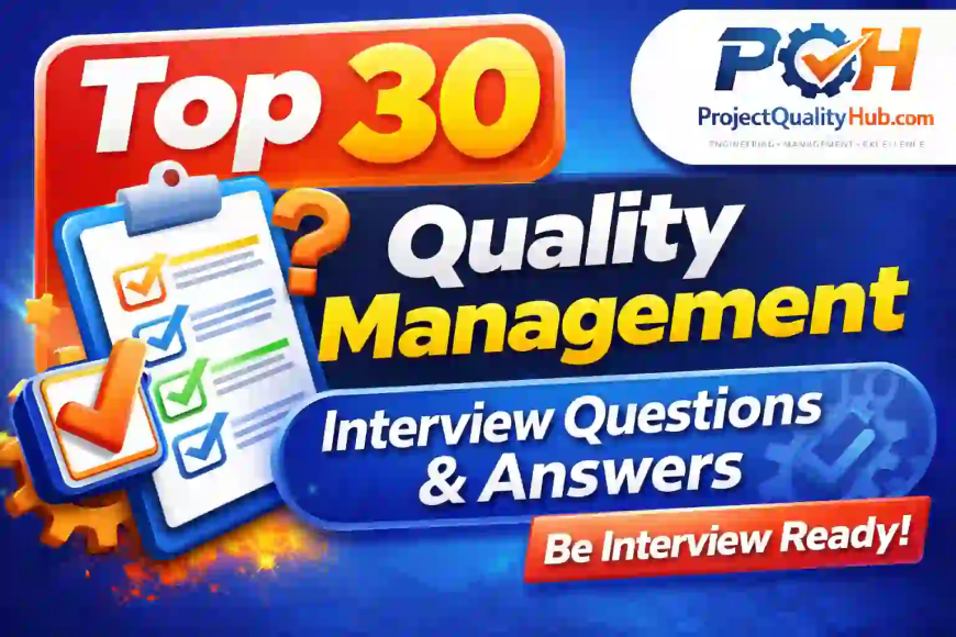 Top 30 Quality Management Interview Questions & Answers (2026 Guide) – Crack Your Next Job with Confidence