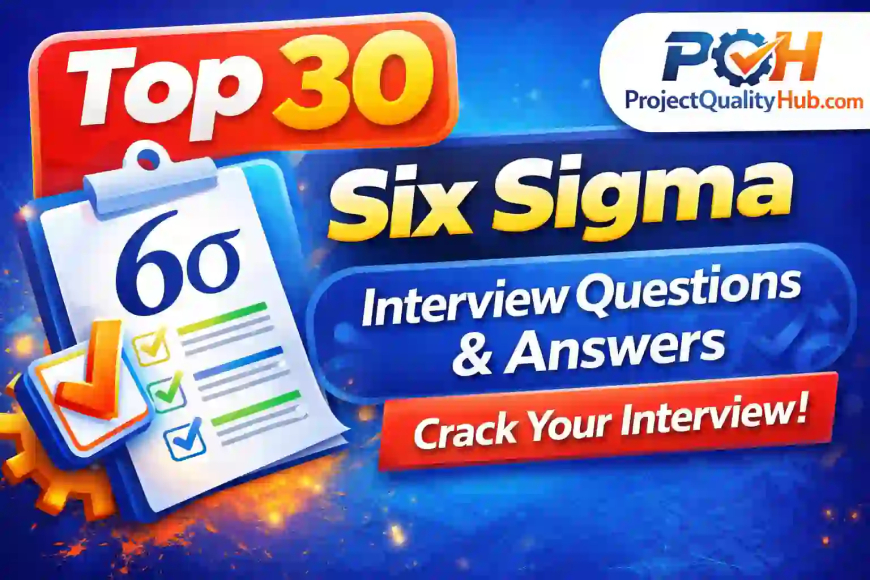 Top 30 Six Sigma Interview Questions & Answers (2026 Guide)