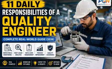 11 Daily Responsibilities of a Quality Engineer: Complete Real-World Guide with Practical Examples (2026)