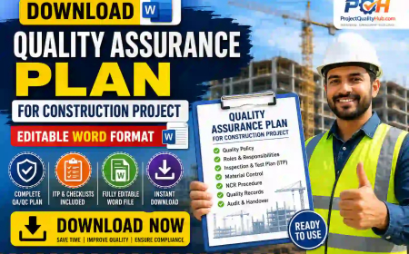 Download Quality Assurance Plan for Construction Project: Complete Editable Word Format for Engineers