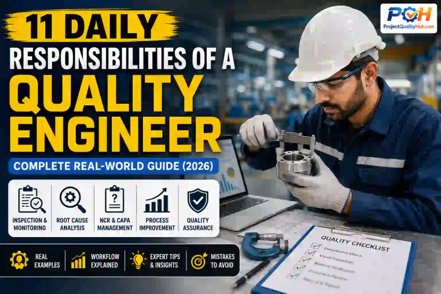11 Daily Responsibilities of a Quality Engineer: Complete Real-World Guide with Practical Examples (2026)