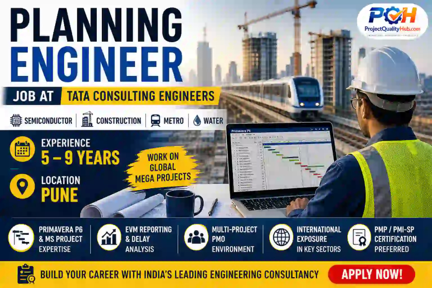 Planning Engineer Job at Tata Consulting Engineers – Pune