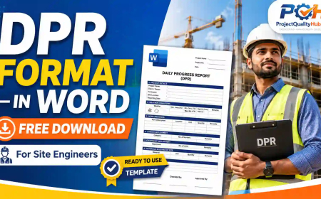 DPR Format in Word Free Download for Site Engineers
