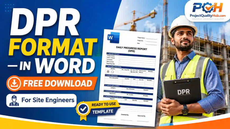 DPR Format in Word Free Download for Site Engineers